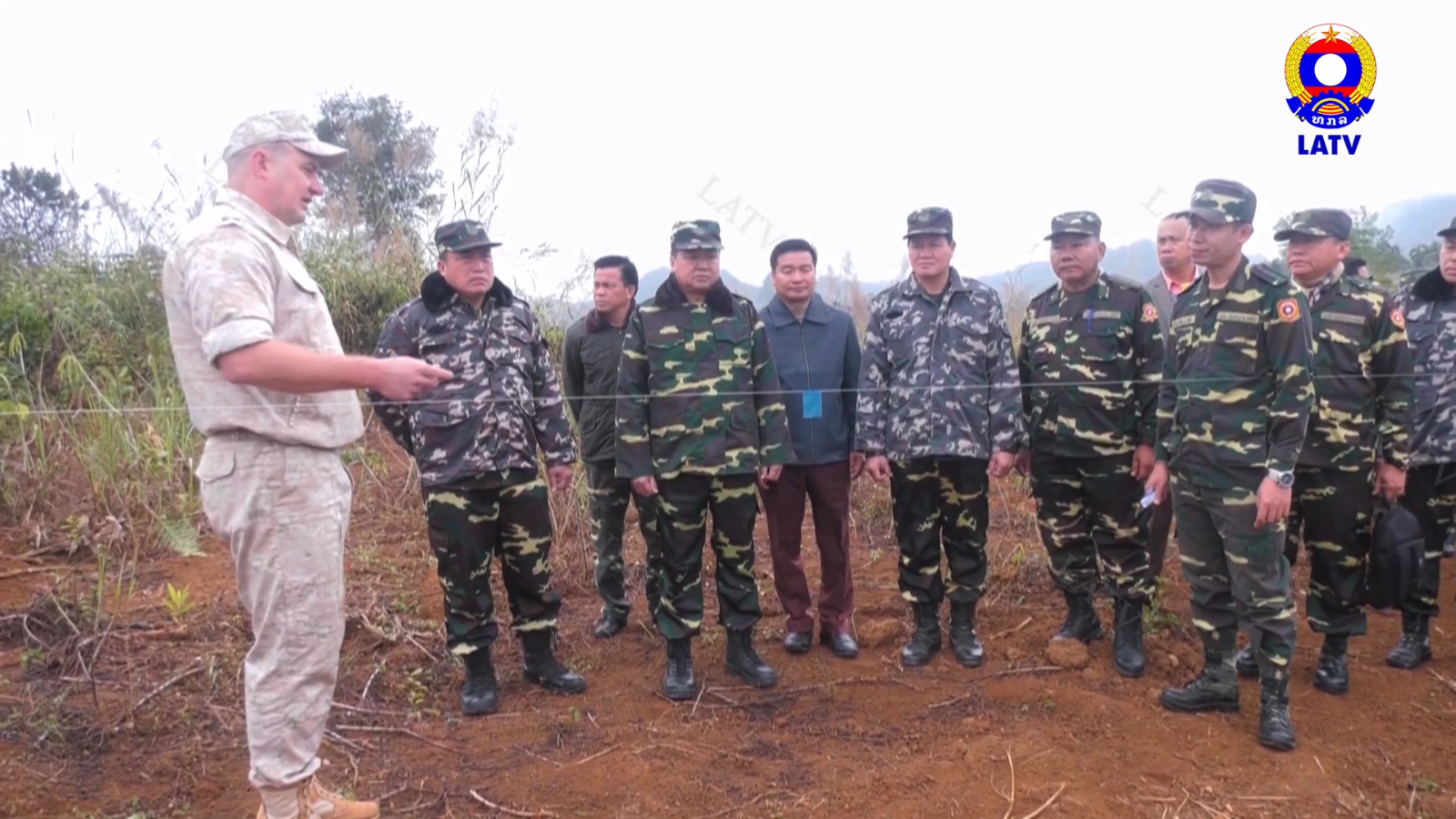 ກອງປະຊຸມສ່ອງເເສງວຽກງານຮອບດ້ານການຮ່ວມມືກວດກູ້ລະເບີດບໍ່ທັນເເຕກ ລາວ-ຣັດເຊຍ.
