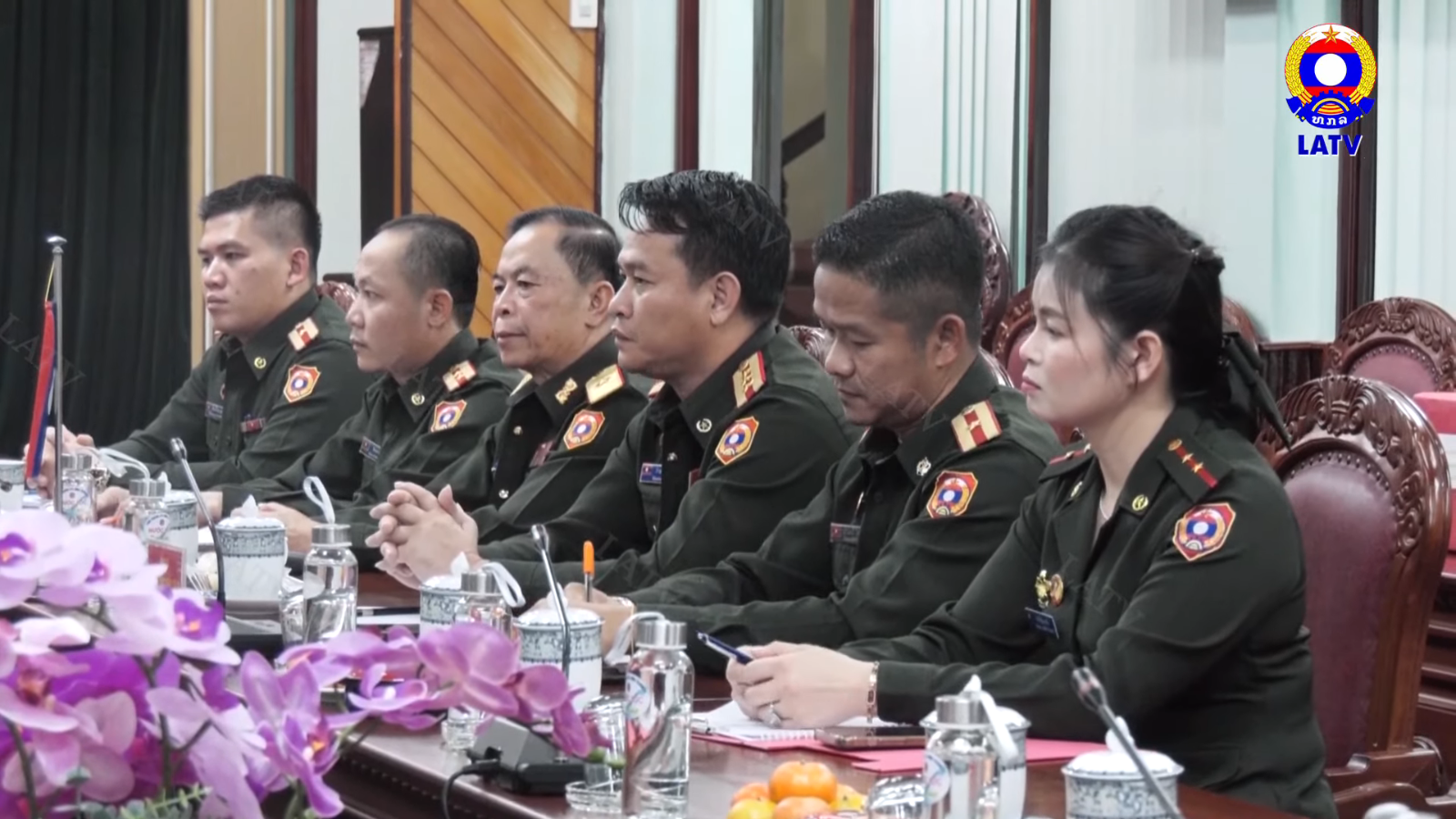 ຫົວໜ້າກົມກໍ່ສ້າງຮາກຖານກົມໃຫຍ່ການເມືອງກອງທັບຢ້ຽມຢາມເເລະ ເຮັດຢູ່ເເມ່ທັບ…
