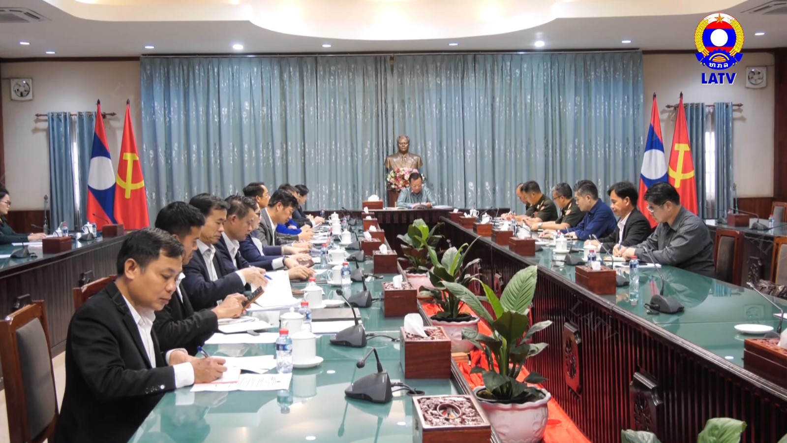 ກອງປະຊຸມປຶກສາຫາລື ກ່ຽວກັບການວາງແຜນແກ້ໄຂ,ຊ່ວຍເຫຼືອບັນດາແຂວງ ທີ່ໄດ້ຮັບຜົມກະທົບຈາກໄພພິບັດ.